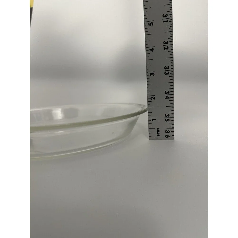 Vintage PYREX 209 Clear Glass 9” Pie Plate 23cm Corning NY USA Baking Dish